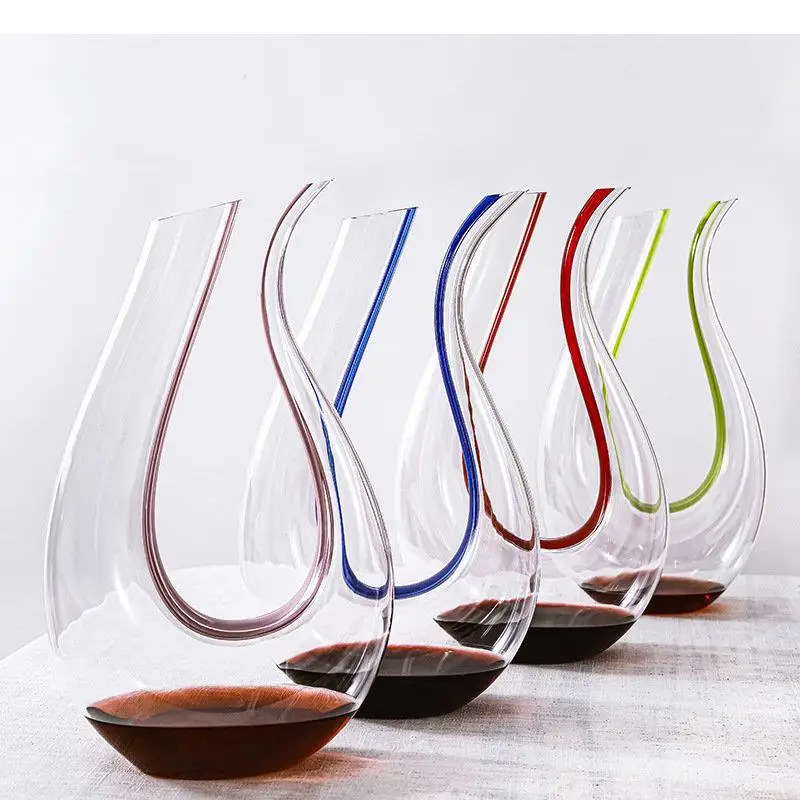 Simple Glass U Shaped Decanters Pourers Artwork Wine Dispenser Restaurant Bar Tools Barware Bottles Gadget Accessories