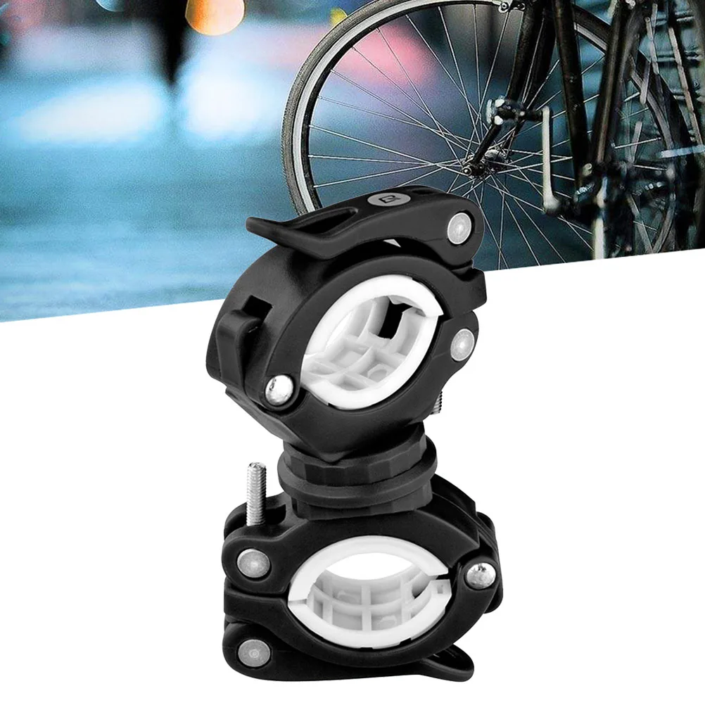 Bike Flashlight Mount 360 Degree Adjustable Rubber Handlebar Clamp Flashlight Holder Bike Light Steady Bracket