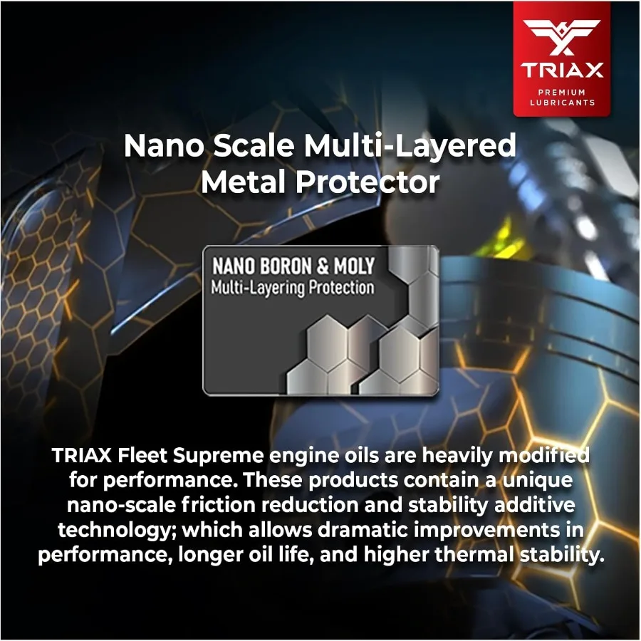 Fleet Supreme 15W40 API CK4 زيت محرك الديزل الاصطناعي الكامل الثقيل مولي بورون الاحتكاك تعديل استنزاف ممتد 4 جالون Pa #4