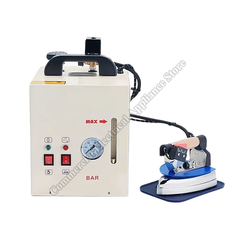 Electric Iron Industrial High Power Boiler Pressurized Ironing Equipments in Laundries Clothing Curtain Commercial Steam Iron