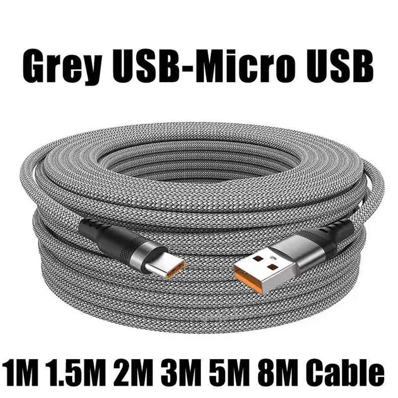 6A Ladekabel Typ-C Superschnelles Lade- und Datenkabel USB-Verlängerungskabel für Huawei Xiaomi Switch Sony PS5 1-8M Ladekabel