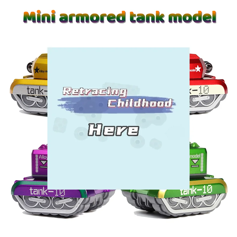 

Alloy Tank Pullback Toy For Kids, A Gift For Boys, An Armored Vehicle That Can Launch Cakes, A Beautiful Holiday Present.-TOY