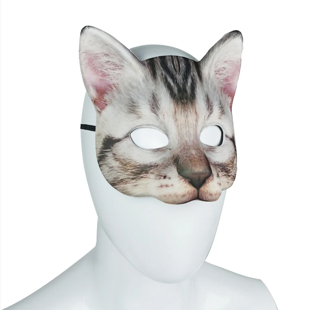 Mask for Halloween Cosplay Cat Wolf Costumes Cats Only Masquerade Face Hairy