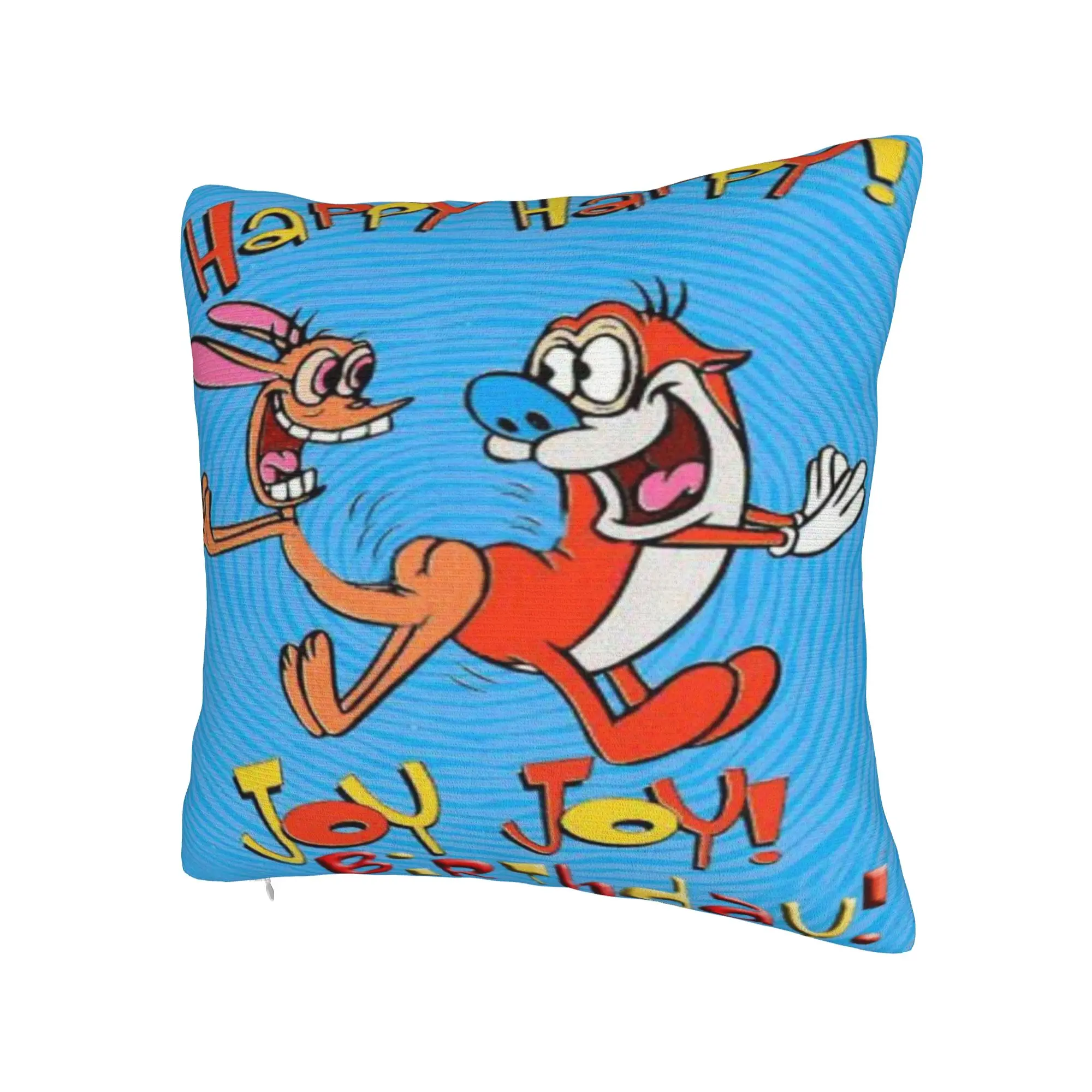  Duo Rucksack Ren & Stimpy  Printing Pillowcase Cushion Cover  Throw Pillow Cover Y2K Sofa Decor Square Multiple Sizes