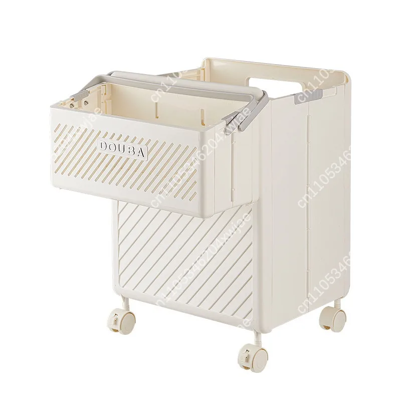 Foldable Laundry Basket with Handles, Large Collapsible Storage Hamper Bag for Bathroom Bedroom Dorm Organization