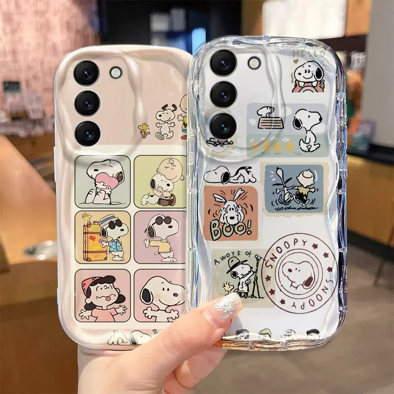 Cute Snoopy Phone Case for Samsung Galaxy A16 A55 A06 A54 A34 A35 A15 A14 A05 A05S A53 A52 A23 A24 A04 A32 A50 A51 A72 A73 A71