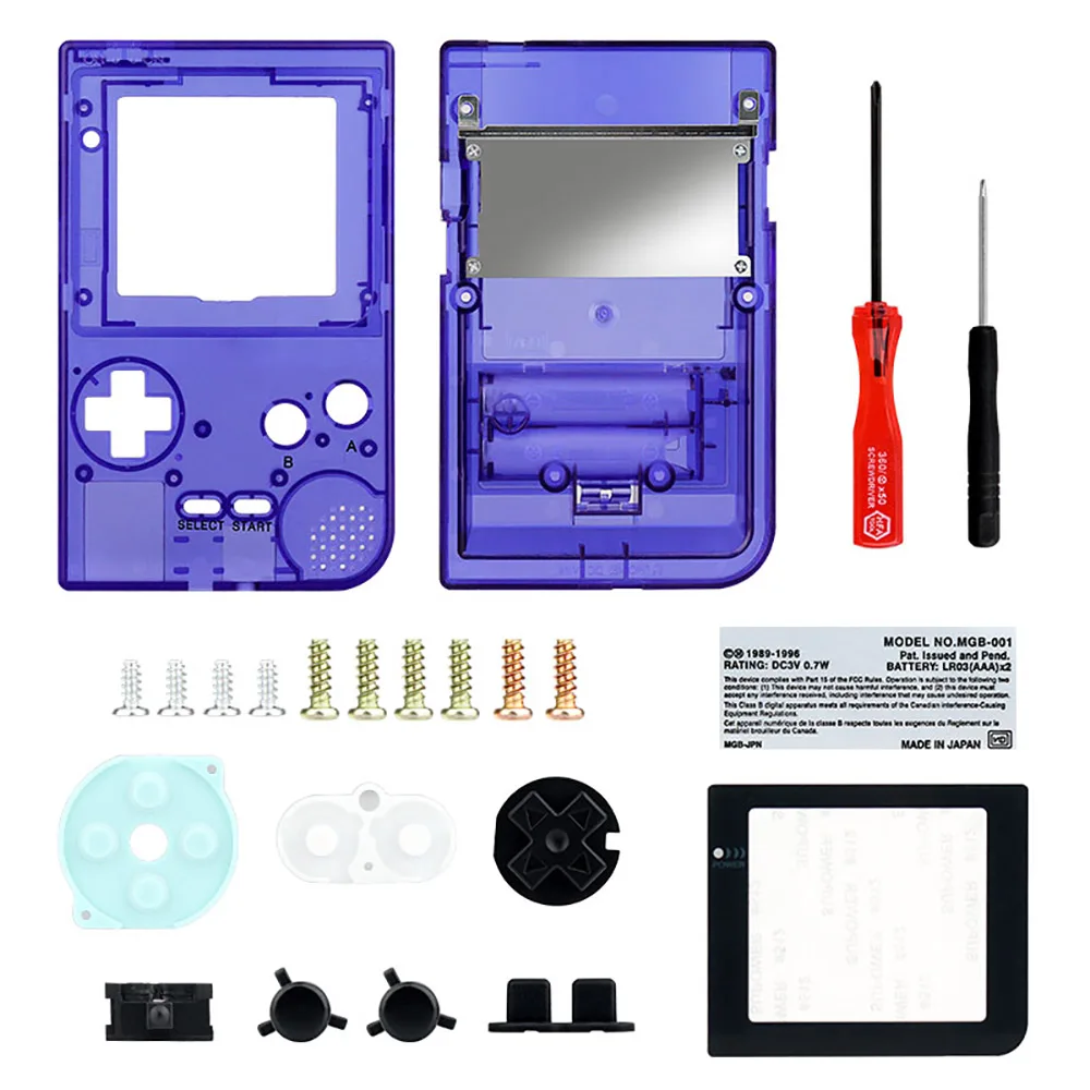 غطاء حماية كامل من OSTENT لجهاز Nintendo GBP Game Boy Pocket Console مع أزرار