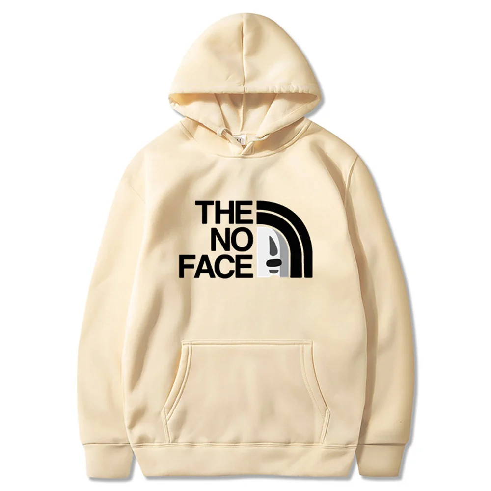 Fashion Hoody Brand Funny Anime Cartoon No Face Printed Men Hoodies Sweatshirts Hip Hop Streetwear Plus Fleece Pullover