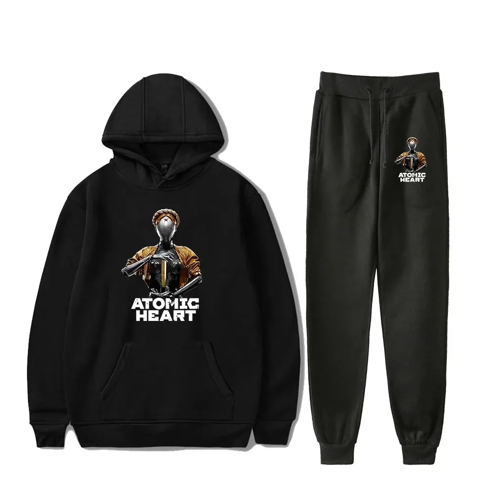 

Jogo Atomic Heart Hoodie Jogger Calças Two Piece Set Moletons + Moletons 2024 New Robot Game Conjuntos das mulheres dos homens