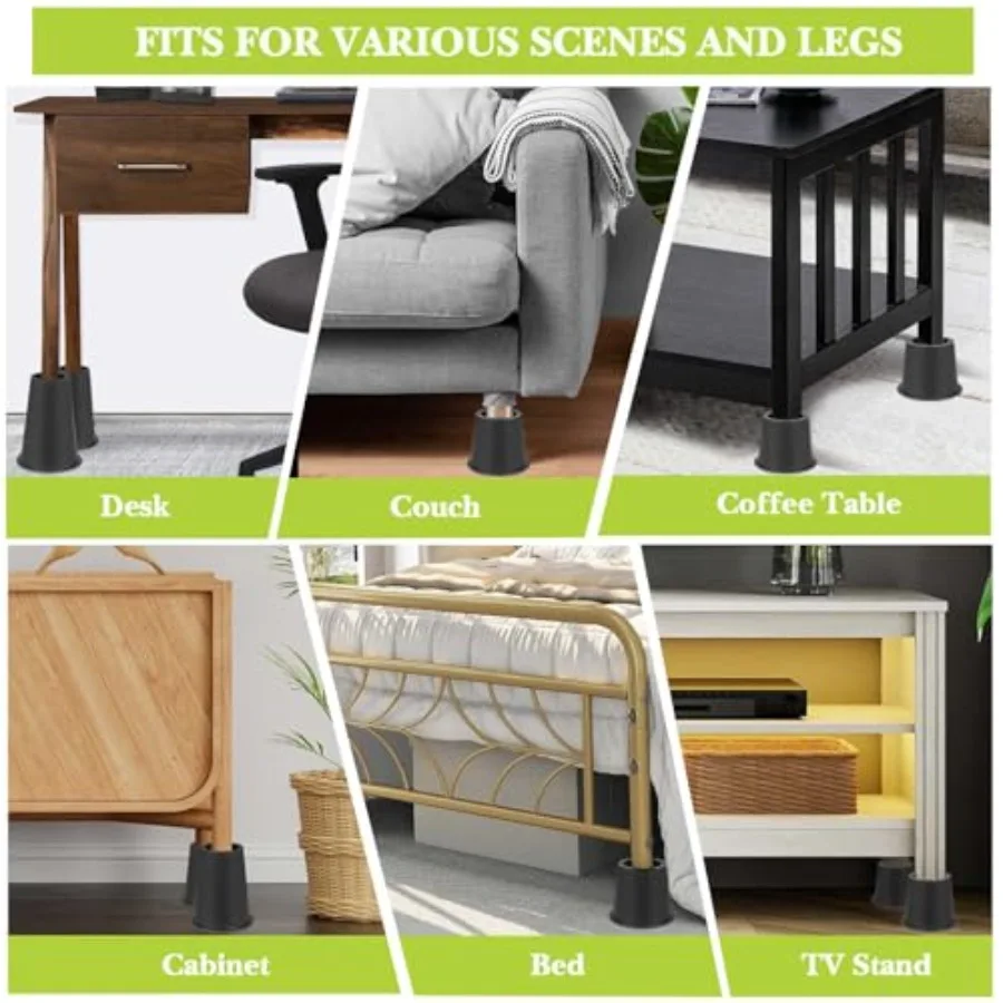Risers supporting cabinet legs