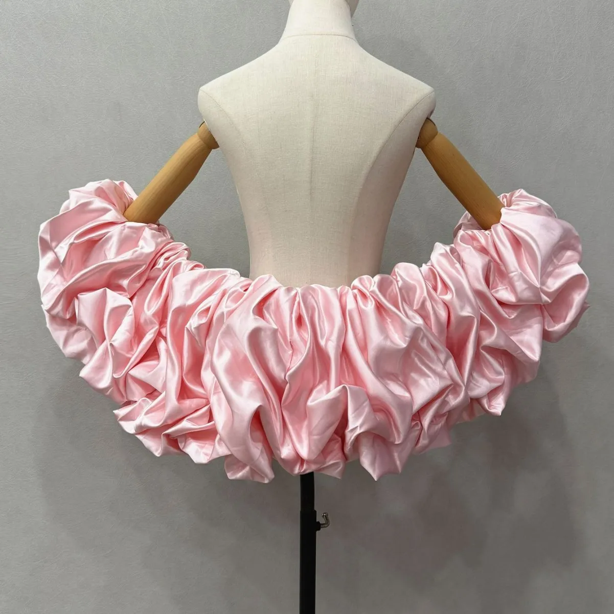 Ruffles Wedding Wraps Satin Bridal Boleros Formal Party Shrug Women Accessories Capes Special Occasion Shawls image 6