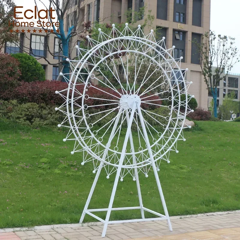 New Wedding Props, Iron Ferris Wheel Ornaments, Indoor and Outdoor Hotel Scene Decoration