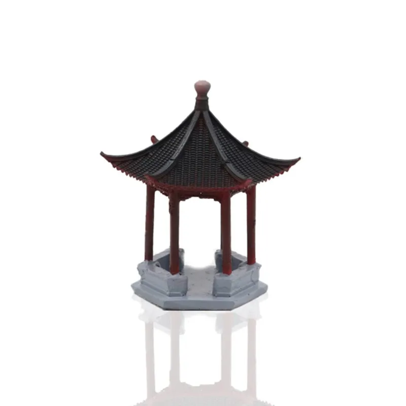 

Древний павильон для украшения аквариума-смола миниатюрный пейзаж пагода аксессуары для аквариума