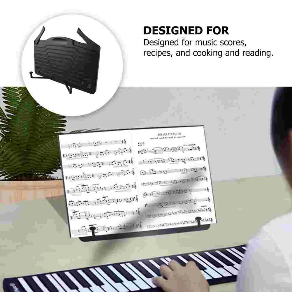 Music Stand Bookshelf Desk Puree for Notes Musical Instruments Accessories Reading Holder Portable Key Board Keyboards Foldable