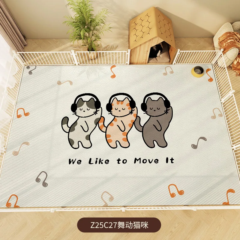 

VIKAMA Manageability cat food mat dog food mat Washable pet food mat dog food mats for floors waterproof