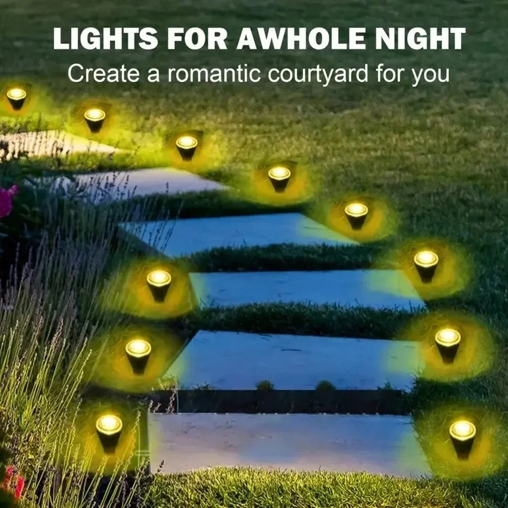 

Solar LED Garden Pathway Light 15/30LEDS 8 Modes Lawn Lamp Outdoor Waterproof Holiday Lighting for Camping Weddings Christmas