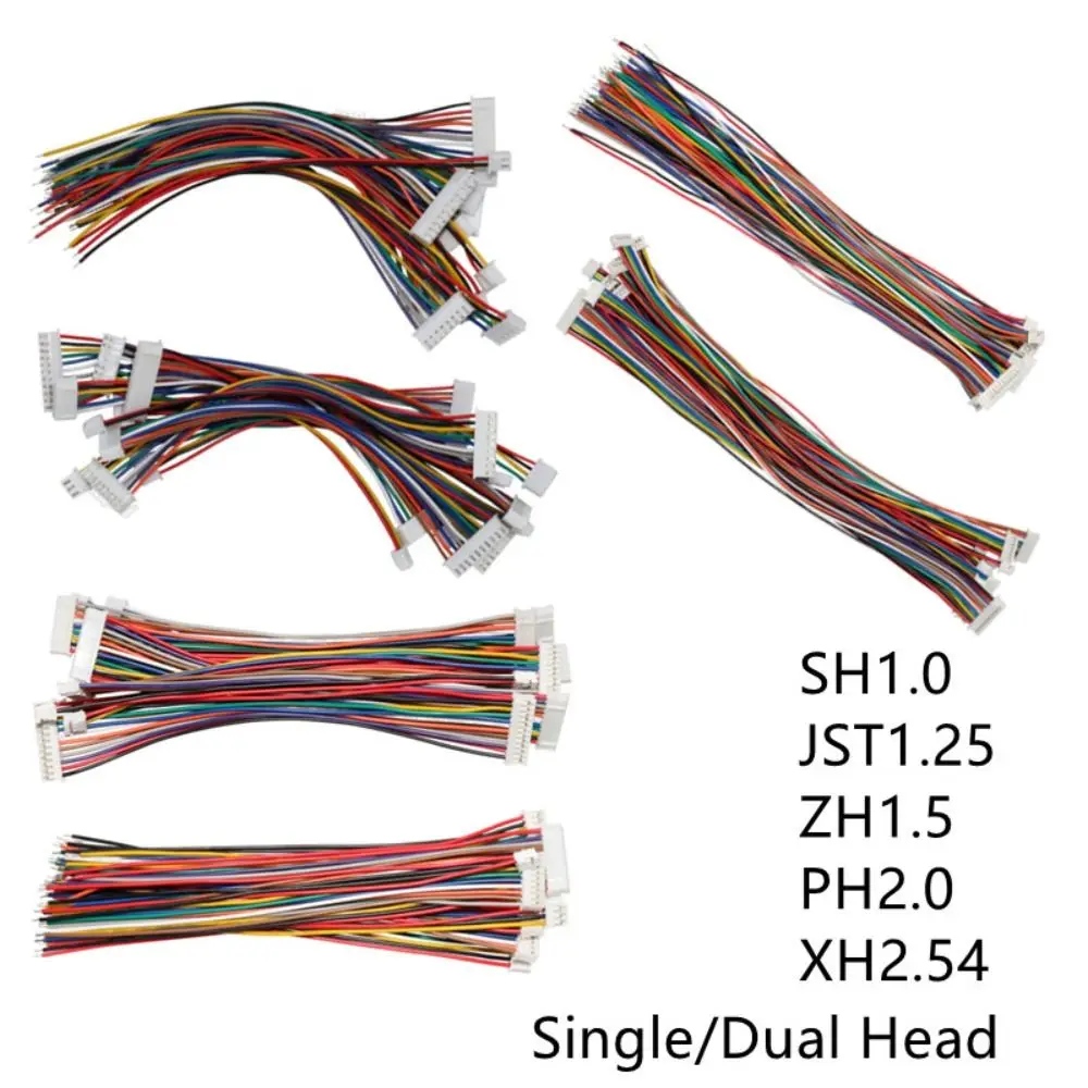 

10Pcs 1.0mm Pitch SH1.0 Terminal Wire Single Head 2/3/4 P JST Electronic Cable PVC Insulated 28AWG Copper PCB Wiring Cable
