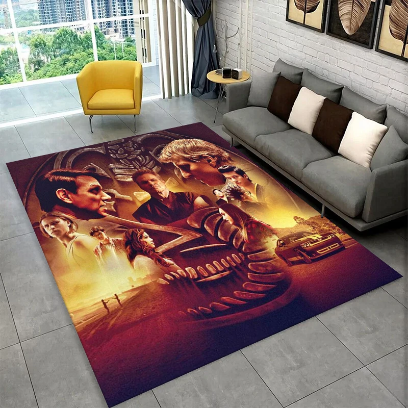 Cobra Kai TV Amanda Karate Carpet Rug for Bedroom Living Room Sofa Playroom Doormat Home Decor,Kid Area Rug Non-slip gift