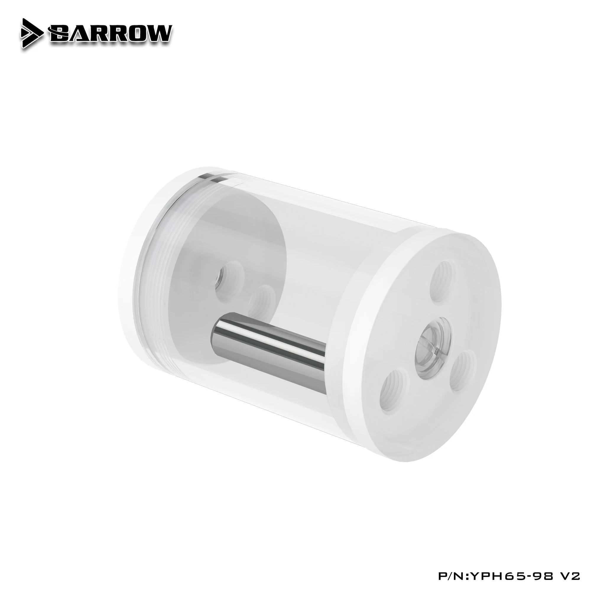 

Barrow YPH65 V2 65MM Diameter Multiple Length Cylindrical Water-cooled Radiator POM +Acrylic Water Tank White/Black Cover Series