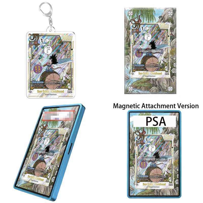 Art Display for Dragon Ball Super Card Game Son Goku Childhood Expand Art Fans Gift Recyclable Acrylic Protective Case Keychain