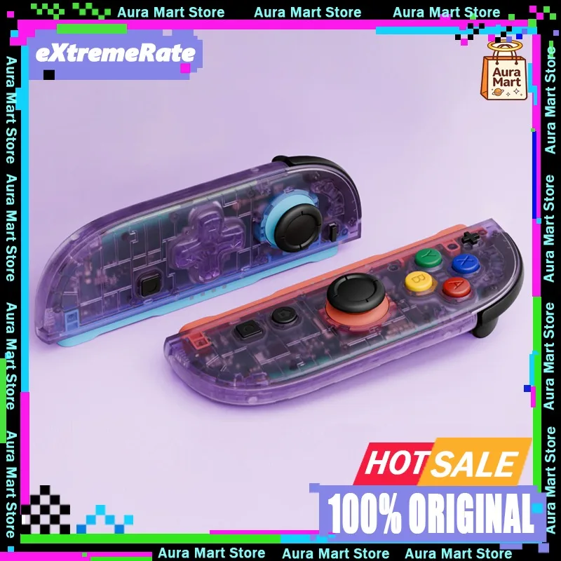 

eXtremeRate DIY Replacement Housing Shell Buttons for Joycon 2, Decorative Strips & Middle Bracket & Tools for Nintendo Switch 2