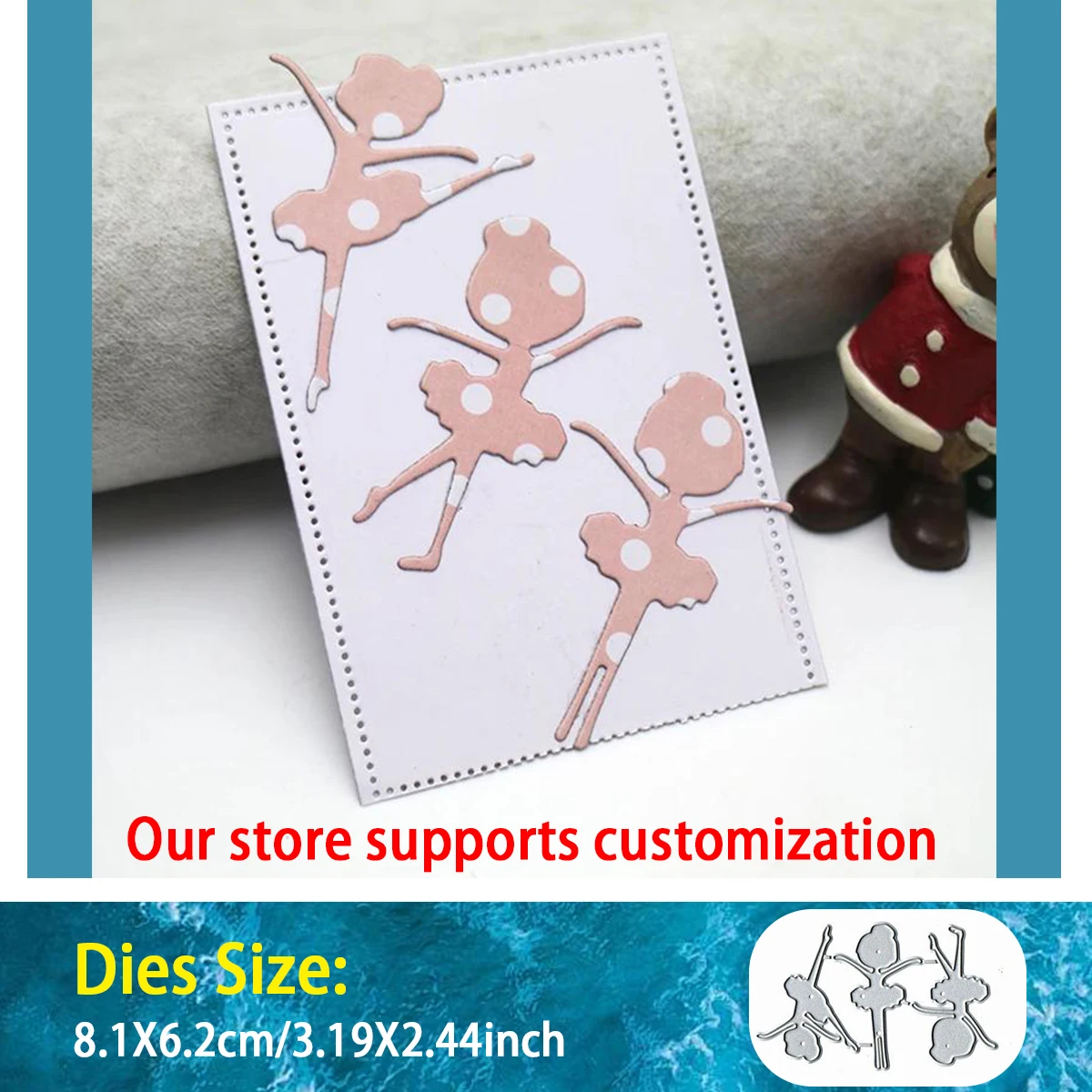 

Dancing Girl Cutting Dies Embossing Scrapbook Album Greeting Card DIY Decorative Craft Cutting Dies 2024 New Arrivals