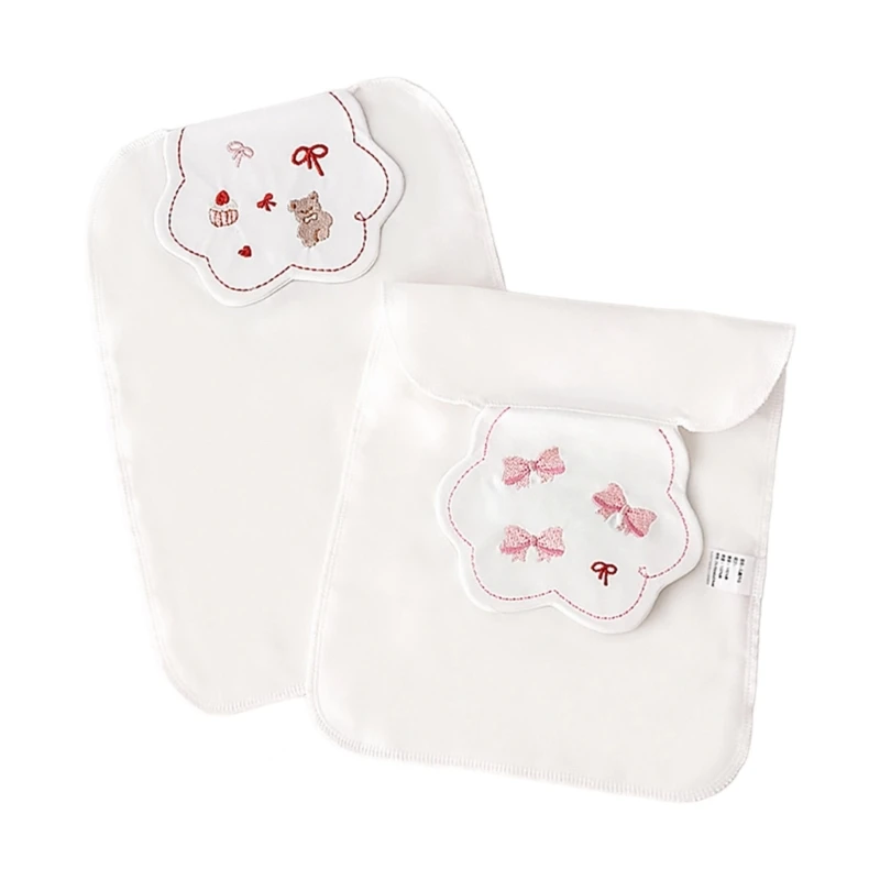 Pack of 2pcs Cotton Absorbent Towel Pad Backrest Towel for Kindergarten Baby New Dropship