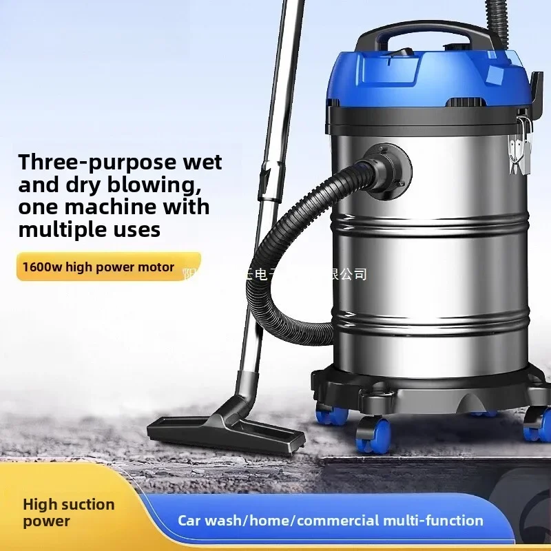 2025 Wet and Dry Bucket Vacuum Cleaner Household Large Suction Strong High Power Decoration Industrial Vacuum Cleaner Profession