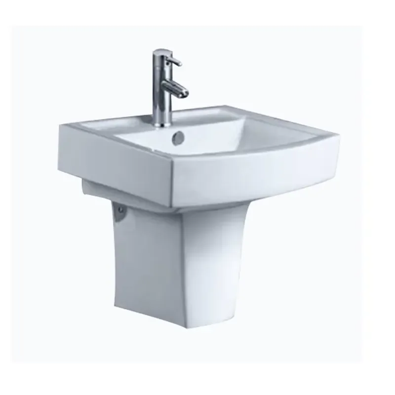 White Ceramic Wall Mounted Basin Small Porcelain Washbasin Compact Sink for Bathroom or Kitchen Modern Design Space Saving
