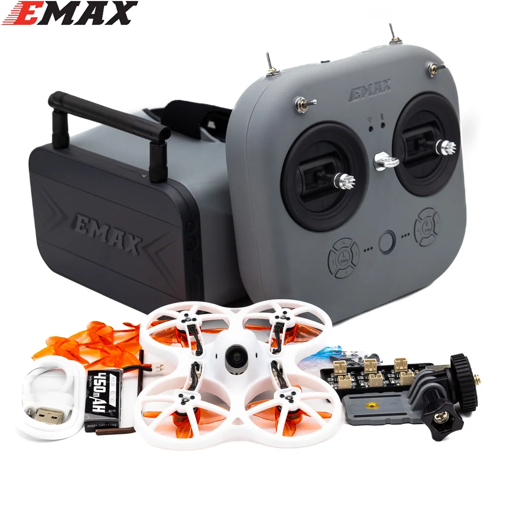 

Emax EZ Pilot Pro 80mm RTF Version FPV Racing Drone Set with E8 Transmitter Transporter 2 Goggles for FPV Drone Quadcopter