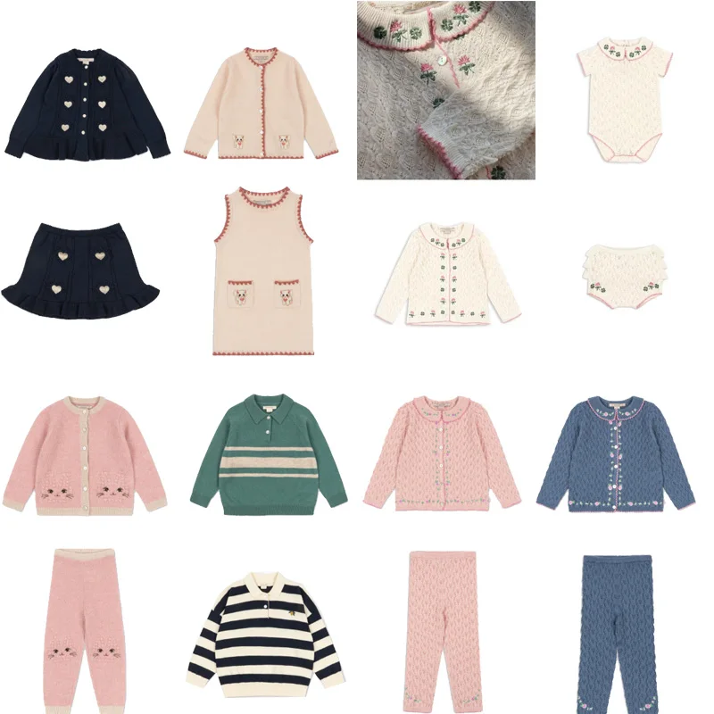kids knit sweaters 2026 autumn winter  baby girls cute knit tops outfits clothing
