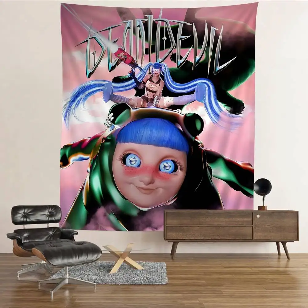 Ashnikko Rapper Weedkiller Printed Large Wall Tapestry Hanging Tarot Hippie Wall Rugs Dorm Home Decor