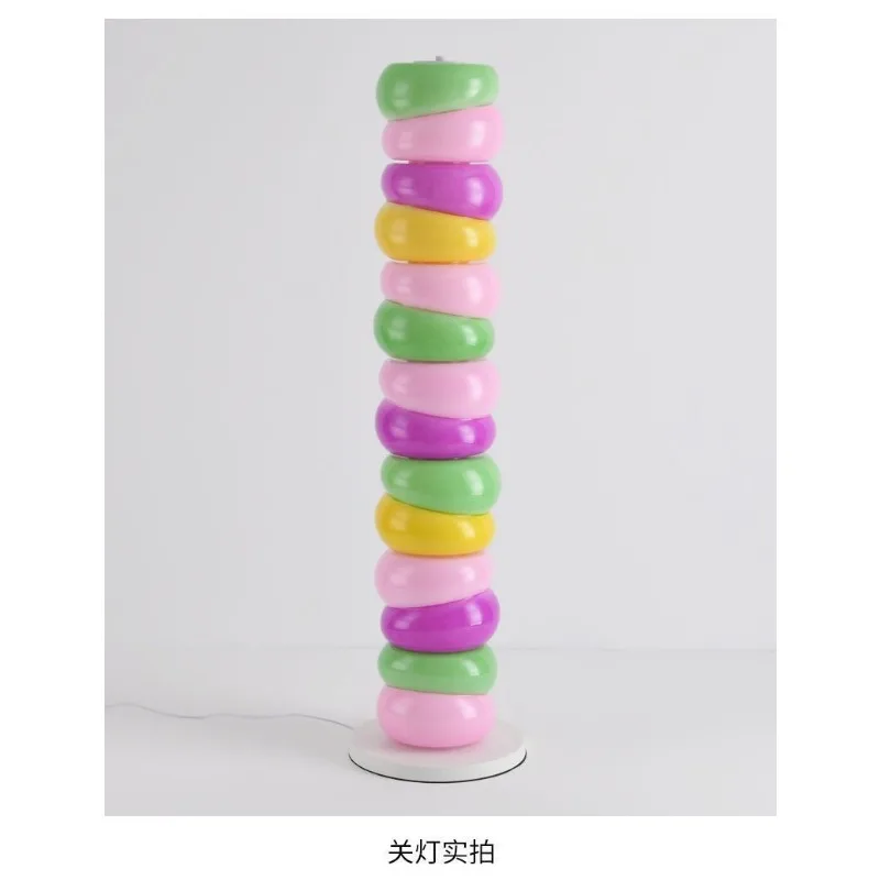 

Creative Rainbow Candy Stacked Gourd Floor Lamp Acrylic LED Ambient Light Living Room Bedroom Sofa Home Decor Novelty New
