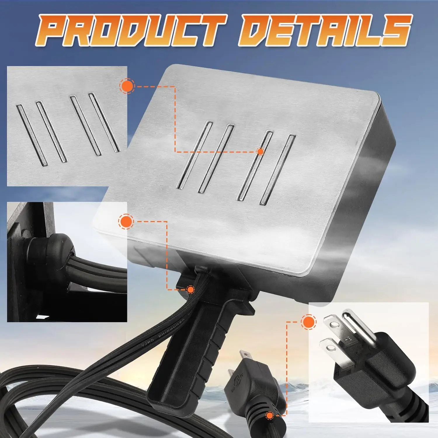 Модернизированный магнитный нагреватель блока двигателя, 120 В, 400 Вт, подходит для широкого радиуса действия автомобилей, оборудования, компонентов и т. д.