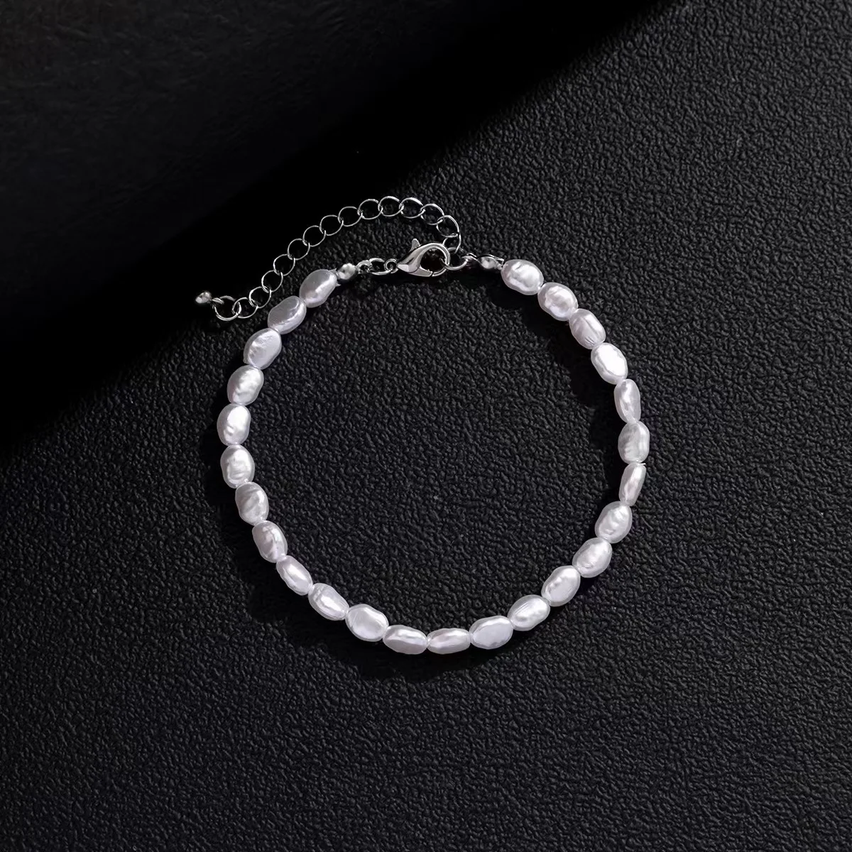 Baroque Imitation Pearl Bracelet Acrylic Beaded Women\'s Bracelet Fashion Jewelry Trend Accessories Simple Bracelet For Men