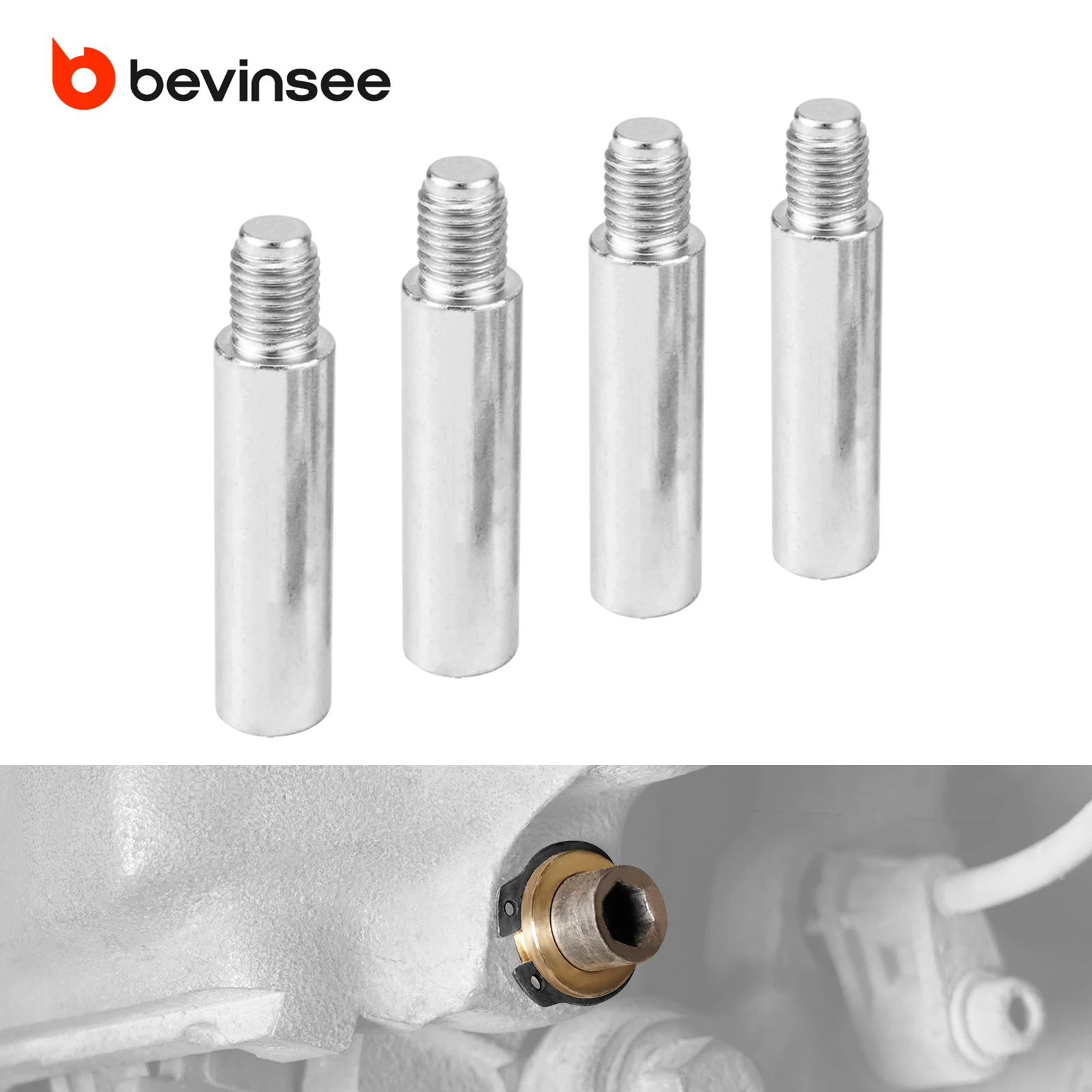 

BEVINSEE Steel Caliper Guide Slider Pins for BMW E82 E88 E30 E36 E46 E90 E92 E28 E34 E39 E24 E32 E31 Z3 E85/E86 Z4 E89