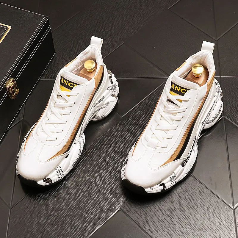 

Брендовые дизайнерские мужские ботинки из воловьей кожи, новые складные большие молодежные кроссовки на плоской подошве, повседневная обувь, chaussure homme luxe