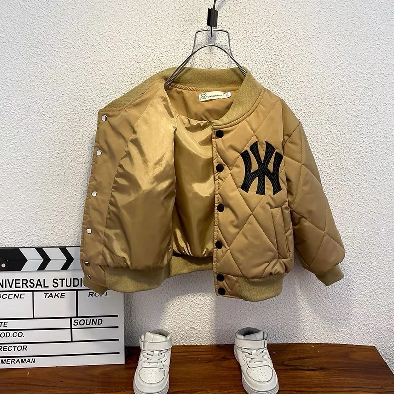 

Children Parkas Coat Autumn Winter Boys Thicken Warm Jacket Boys Girls Cold Protection Jackets Kids Padded Outerwear 2-10Years