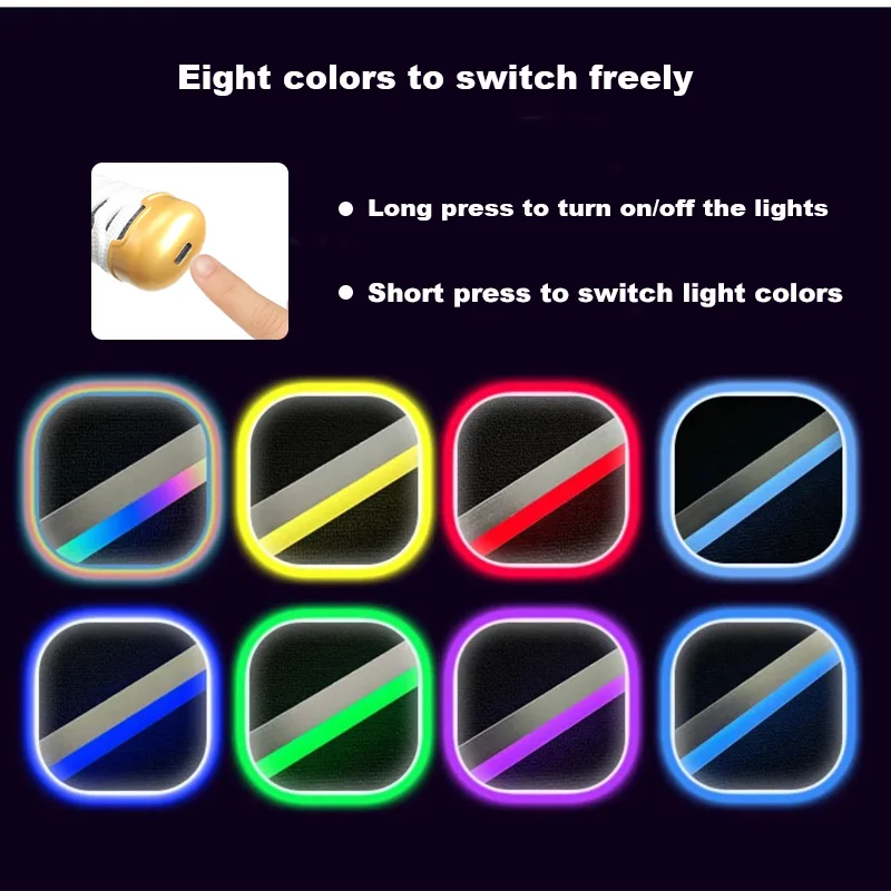 Gradiënt Lightsaber BLEACH Katana Sode no Shirayuki Anime Cosplay Props Acht kleuren om vrij te schakelen met riem en zwaardstandaard