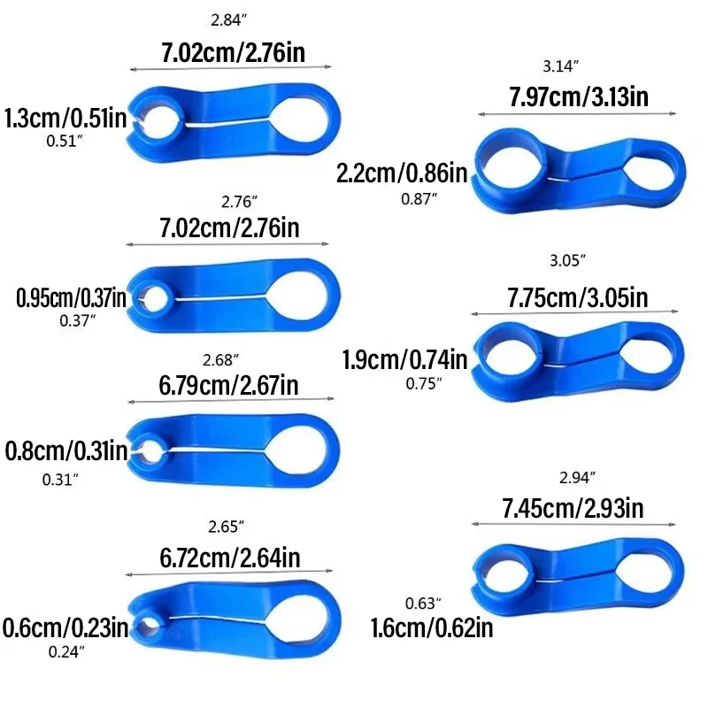 AC Line Disconnect Tool Set Car Fuel Line Removal Tool Auto Air Conditioning Pipe Quick Disconnect Repair Tools Kit