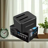 2.5 3.5 inch Hard Drive Docking Station 2 Bay USB3.0 to SATA HDD Case Dual HDD Dock Support 32TB Mobile HDD Enclosure EU US Plug