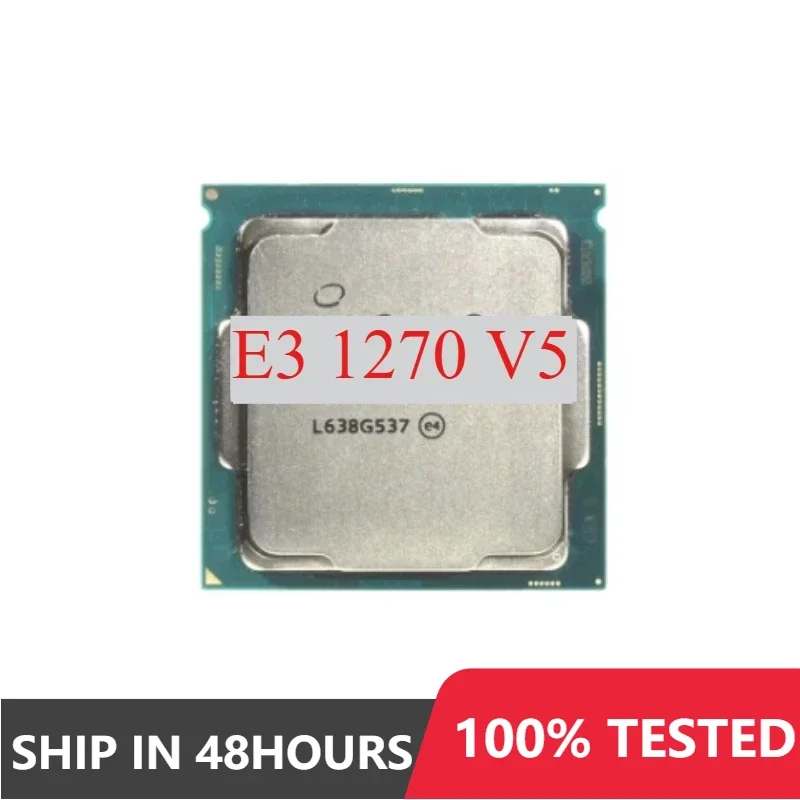 1pcs/lot perfect test E3-1270V5 E3 1270V5 3.60GHZ Quad-Core 8MB E3-1270 V5 DDR4 1600MHz E3 1270 V5 LGA1151 80W cpu processor