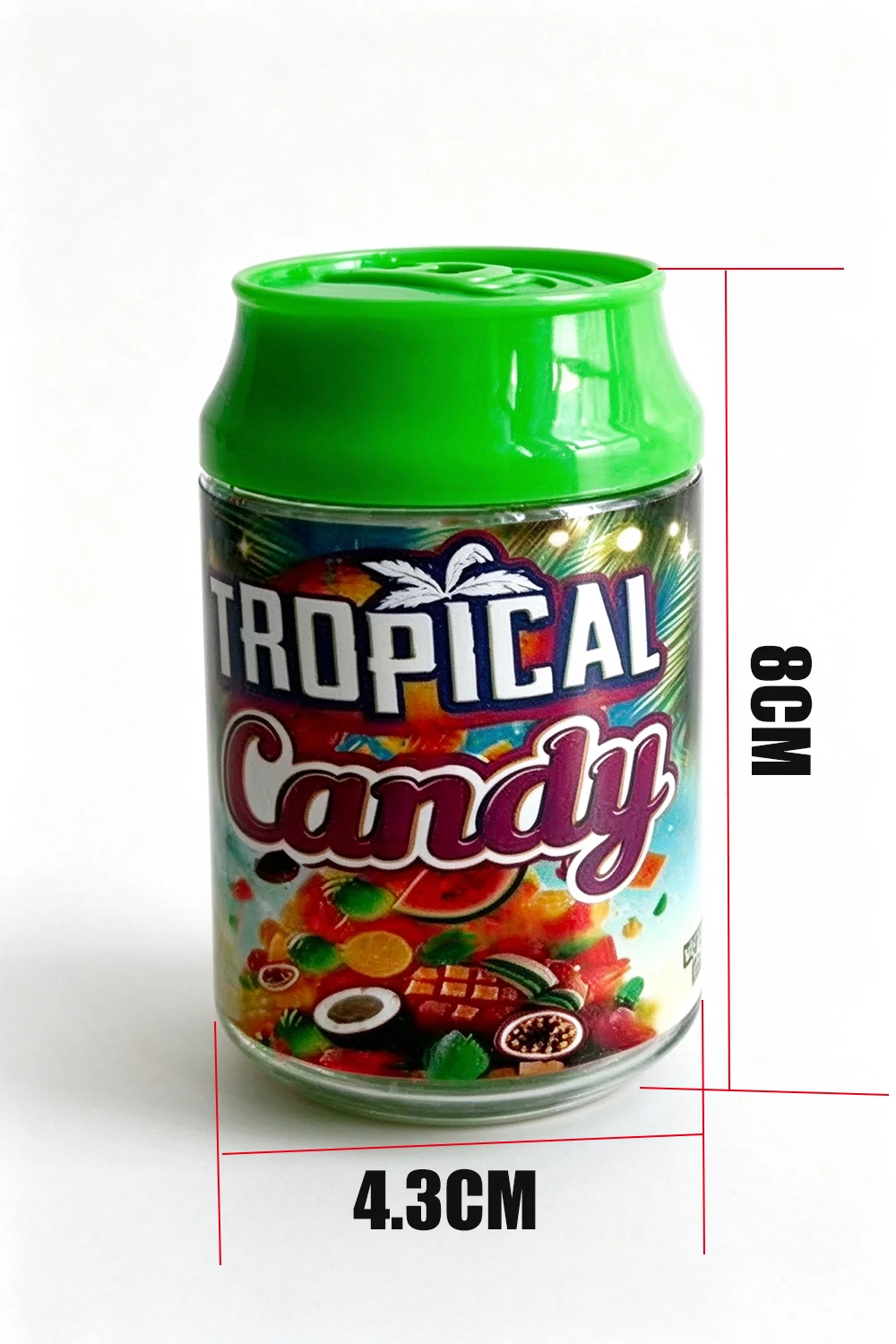 New Designs 3.5G Cartoon Soda Can SmellProof Empty Jar 3.5 Gram Plastic Bottle Storage Packaging Container for Dry Herb Candy