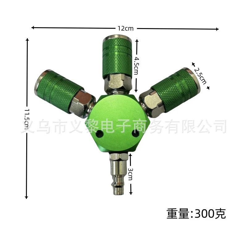 Universal 3-Way US Style Quick Connect Air Coupler Male Female Plug Socket Pneumatic Fast Push Pull Connector  Air Tool Pipeline