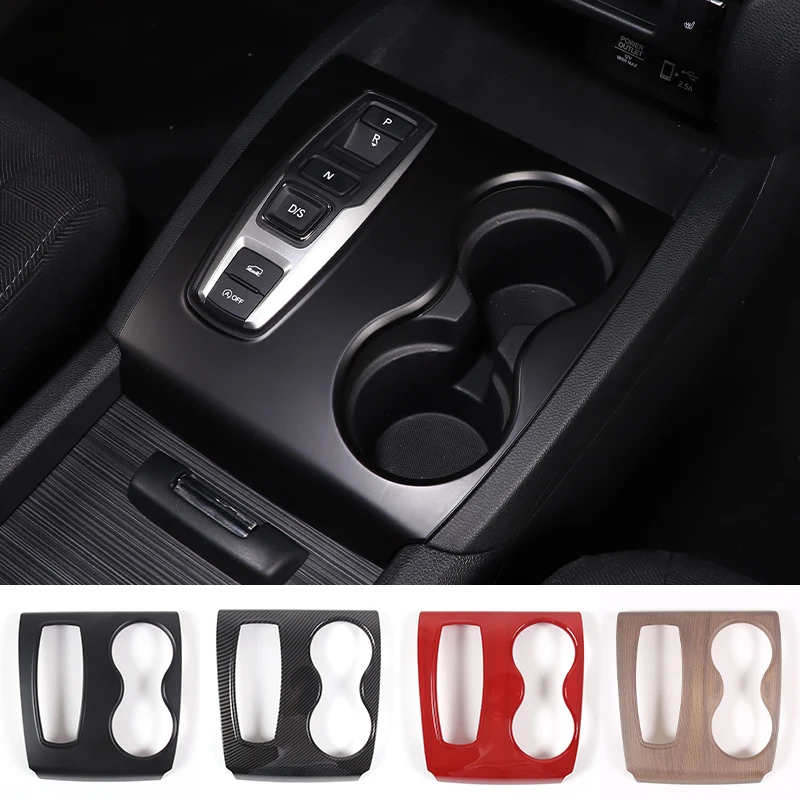 

Car Gear Shift Water Cup Holder Panel Decoration Cover Trim for Honda Pilot Ridgeline Passport 2016-2023 Interior Accessories