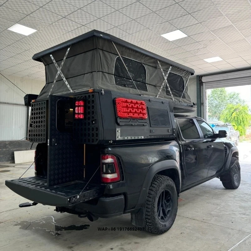 Heavy Duty Corrosion Proof Aluminum Soft Roof Top Tent Waterproof Security Lock System Pickup Truck Overlanding