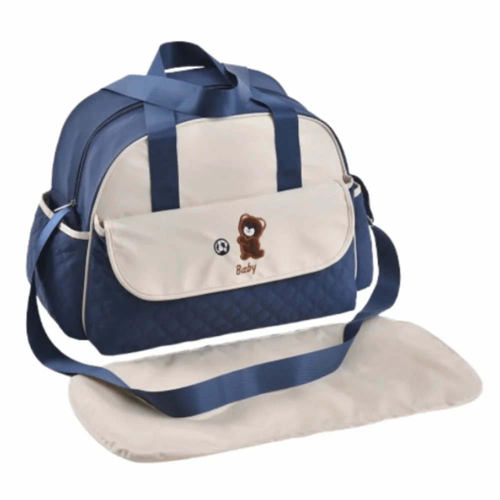 

Creative Cartoon Mommy Bag Large Capacity Bear Pattern Mommy Crossbody Bag Practical Lightweight Portable Diaper Bag Daily Use