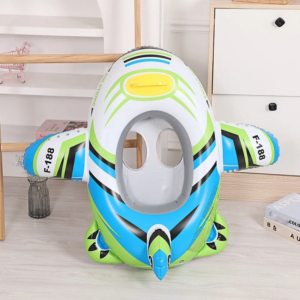 Flugzeugform Baby Schwimmring Kreissitz Aufblasbares Spielzeug Schwimmkreis Schwimmender Spaßstil Boot Kinder Schwimmring Sommer