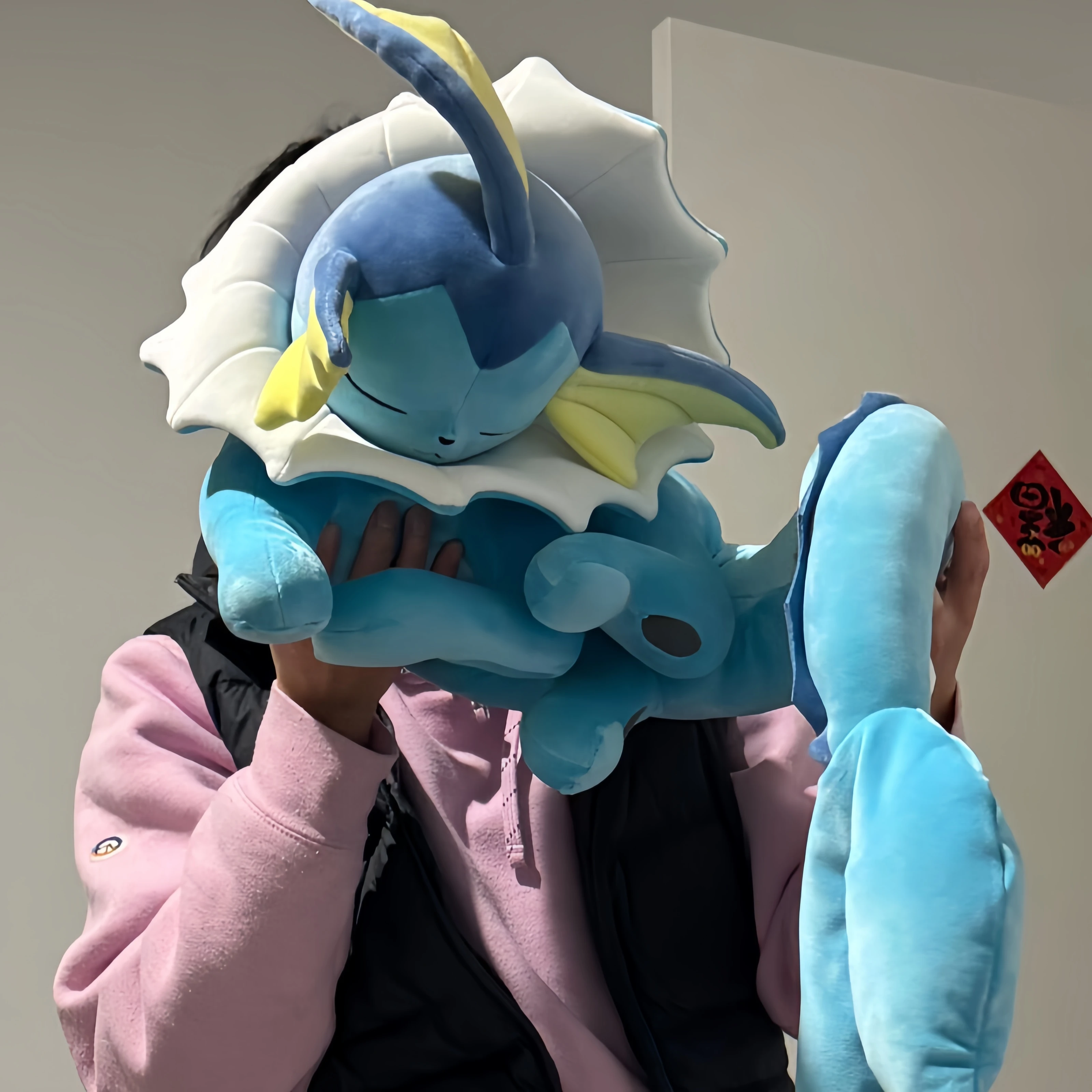 

Big Size Sleep Vaporeon Pokemon Plush Toy Eevee Family Umbreon Sylveon Plush Toys Flareon Stuffed Peluche Doll Gifts Kid