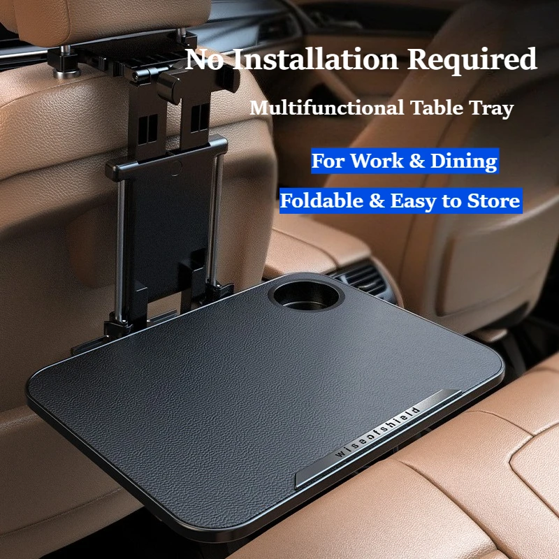 

Foldable Car Back Seat Desk Portable Auto Rear Table Laptop Dining Storage Holder Bracket